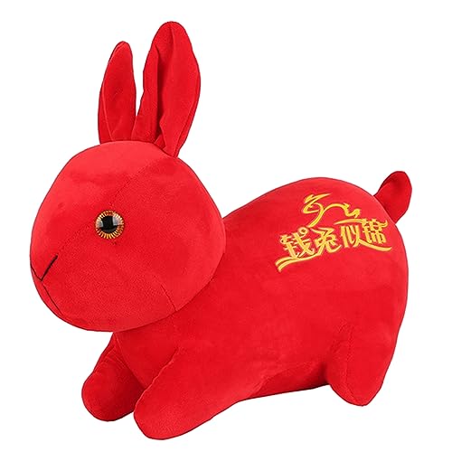 ibasenice Jahr des Hasen-maskottchens Kaninchen-Maskottchen-Puppe Neujahrsvorräte Kaninchen-Maskottchen- Gefüllte Hasenpuppe Sternzeichen Hase Puppe Kaninchenpuppe Rot Baumwolle ibasenice Jahr des Hasen-maskottchens Kaninchen-Maskottchen-Puppe Neujahrsvorräte Kaninchen-Maskottchen- Gefüllte Hasenpuppe Sternzeichen Hase Puppe Kaninchenpuppe Rot Baumwolle von ibasenice