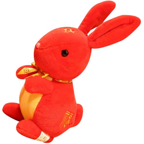 ibasenice 2023 Jahr Der Puppe 28 cm Großes Plüschhasen-Spielzeug Maskottchen Zum Chinesischen Neujahr Plüschtier Für Kinder von ibasenice