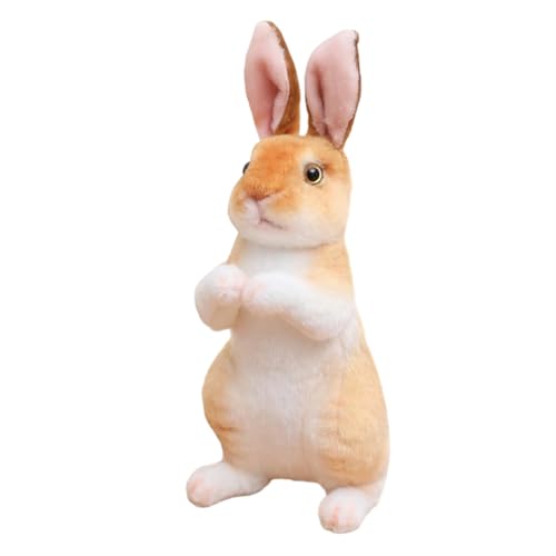ibasenice Kaninchen Plüschtier Kleines Kinderspielzeug Dinosaurier Spielzeughamster Futterspielzeug Für Meerschweinchen Hamsterspielzeug Puppe Kuscheltier Tiere Light Brown Pp Baumwolle von ibasenice
