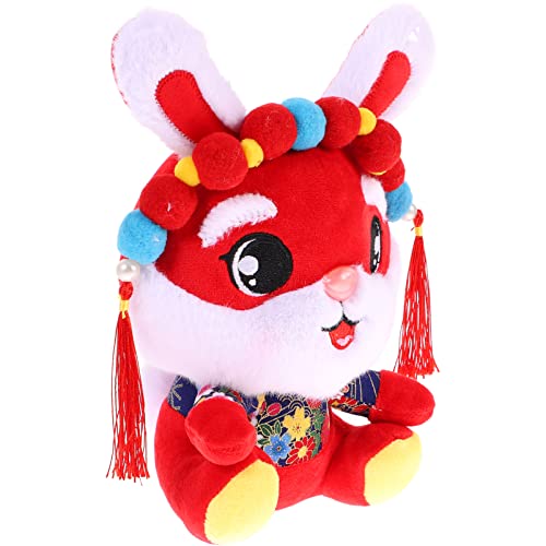 ibasenice Kaninchen Plüschtier Kleinkinder Tiere hasenfiguren hasenpuppe Cuddly Bunny weihnacjtsgeschenke Rabbit Toys ausgestopftes Kaninchen Hase Plüschpuppe PP Baumwolle von ibasenice