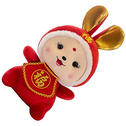 ibasenice Kaninchenpuppe Sternzeichen Maskottchen Plüschtiere Kaninchenspielzeug Kaninchen Stofftier Hasenform Puppe Heimkaninchen Kaninchen Maskottchen Puppe Stoffhase von ibasenice