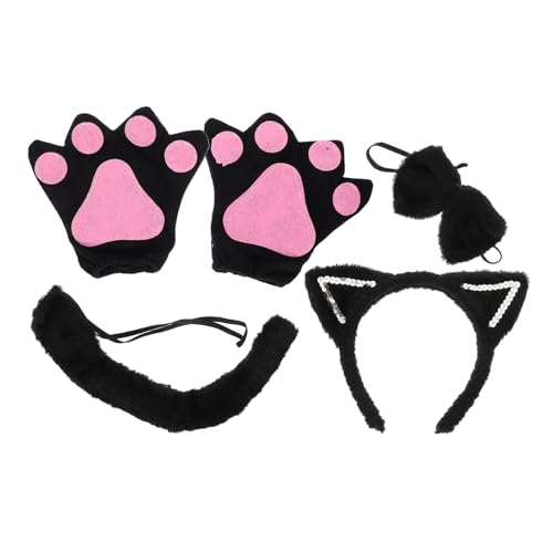 ibasenice Katzenohren Haarreif mit und Handschuhen Weiches Plüschmaterial Leichtes Bequemes Katzenkostüm Cosplay Zubehör für Halloween Karneval Tierpartys und Foto Requisiten ibasenice Katzenohren Haarreif mit und Handschuhen Weiches Plüschmaterial Leichtes Bequemes Katzenkostüm Cosplay Zubehör für Halloween Karneval Tierpartys und Foto Requisiten von ibasenice