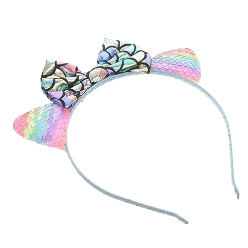ibasenice Kopfbedeckung Stirnband Katzenohren Meerjungfrau Haarschmuck Mädchen Stirnband ibasenice Kopfbedeckung Stirnband Katzenohren Meerjungfrau Haarschmuck Mädchen Stirnband von ibasenice