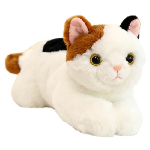 ibasenice Katzenpuppe Ausgestopft Karikatur Figur Federnd Entzückende Stoffkatze Kinderzubehör Bequeme Stoffkatze Kuscheltier Tragbare Stoffkatze Kinderbedarf Plüsch von ibasenice