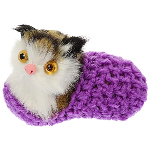 ibasenice Katzenschmuck für kinderspielzeug Toys for Katzen Cutie Cats Katzen-Frühlingsspielzeug Katzenspielzeug Plüsch Tierfigur Simulation Kat Garn Violett ibasenice Katzenschmuck für kinderspielzeug Toys for Katzen Cutie Cats Katzen-Frühlingsspielzeug Katzenspielzeug Plüsch Tierfigur Simulation Kat Garn Violett von ibasenice