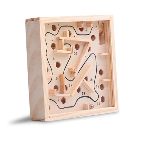 ibasenice Rätsel Für Erwachsene Geschenke Labyrinth-Puzzle Aus Holz Hölzernes Labyrinth Holz-Labyrinth-Puzzle Holzlabyrinth Bambus Balance Kind von ibasenice