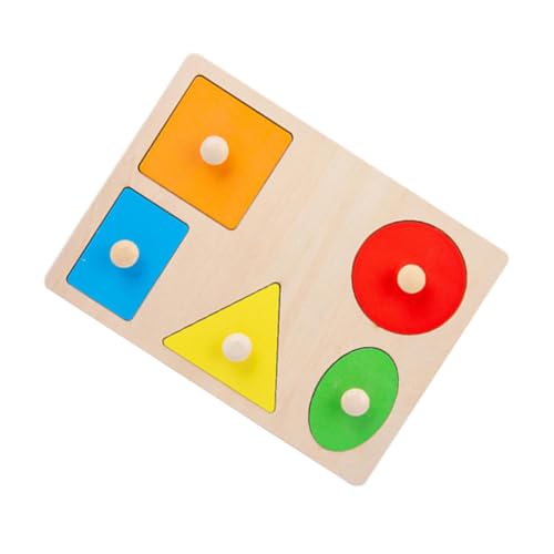 ibasenice Kinderpuzzle Geometrische Formen Bausteine Farbenfrohes Lernspielzeug zur Frühkindlichen für Jungen und Mädchen Ab Jahren von ibasenice