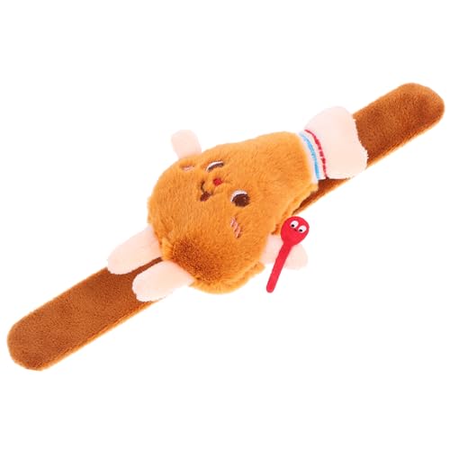ibasenice Klapparmband mit Cartoon Hühnchenbein Design Plüsch Schnapparmband für Partys Geburtstagsfeiern und Tanzveranstaltungen Elastisch und Sicher für Erwachsene von ibasenice