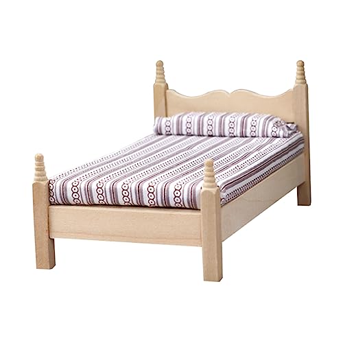 ibasenice Miniatur Klassisches Einzelbett Dekoration Mini Möbel Ornament Für Schlafzimmer Für Miniatur Handwerksprojekte Und Zubehör ibasenice Miniatur Klassisches Einzelbett Dekoration Mini Möbel Ornament Für Schlafzimmer Für Miniatur Handwerksprojekte Und Zubehör von ibasenice