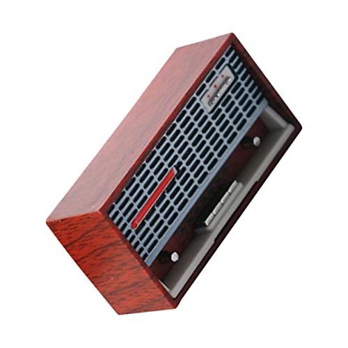 ibasenice Klassisches Radiomodell Retro-Radio Schreibtischdekoration Tischzubehör Vintage-Accessoires Mini-Radio Dekoratives Miniradio Puppenhaus-Recorder Plastik Miniatur Spiel von ibasenice