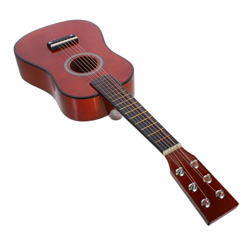 ibasenice Kleine Gitarre Gitarrenspielzeug Aus Holz Holzgitarren-Ukulele Pädagogische Gitarre Für Ukulele Für Anfänger Ukulele- Für Kleine Ukulele Linde Coffee von ibasenice