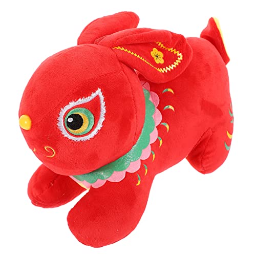 ibasenice Kleine Hasenpuppe Hängendes Kleines Kaninchen Kaninchenanhänger Hasenanhänger Fürs Auto Kleines Kaninchen Dekoratives Maskottchen Kaninchen Polyester Rot von ibasenice