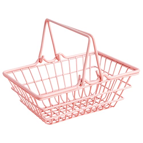 ibasenice Kleiner Rosa Einkaufskorb Mini Dekorationskorb für Zuhause Vielseitig Einsetzbar als Aufbewahrung und Fotorequisit Stabil und für Supermärkte und Spielzeugläden ibasenice Kleiner Rosa Einkaufskorb Mini Dekorationskorb für Zuhause Vielseitig Einsetzbar als Aufbewahrung und Fotorequisit Stabil und für Supermärkte und Spielzeugläden von ibasenice