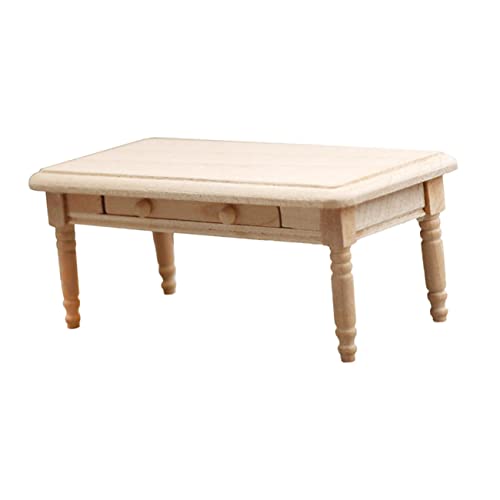 ibasenice Kleines Couch Tisch Tisch hühner kinderknallzeug kleinen beistelltisch DIY Modellbau puppenhauszubehör Mini-Tischmodell Mini-Einrichtungsmodell Teetisch-Modell Holz von ibasenice