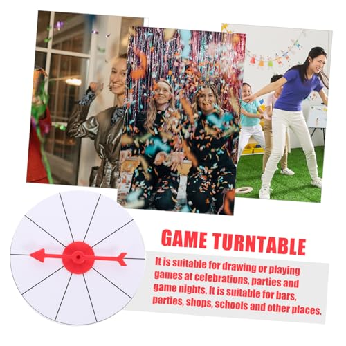 ibasenice Kleines Prize Wheel für Glücksspiele Hängend Partyspiel für Indoor Büro Schule und Karneval mit Feiner Verarbeitung und Einfachem Transport von ibasenice