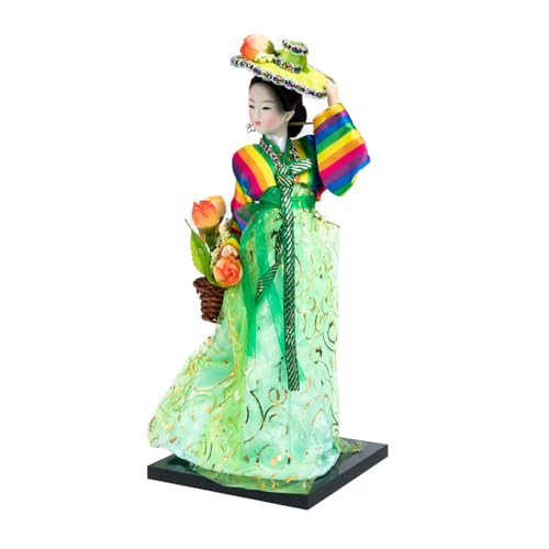 ibasenice Koreanische Puppe Desktop-puppendekor Puppe Im Koreanischen Stil Puppe Für Zuhause Verzierung in Form Einer Tischpuppe Desktop-Korean-puppendekor Heimdekoration Zarte Puppe Holz von ibasenice