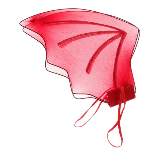 ibasenice Kostüm Fledermausflügel Halloween Costume Halloween Kleidung schlüpfeier fledermauskasten Halloween Outfits Fledermaus-Partyzubehör Halloween-Flügel für Erwachsene Siebdruck rot von ibasenice