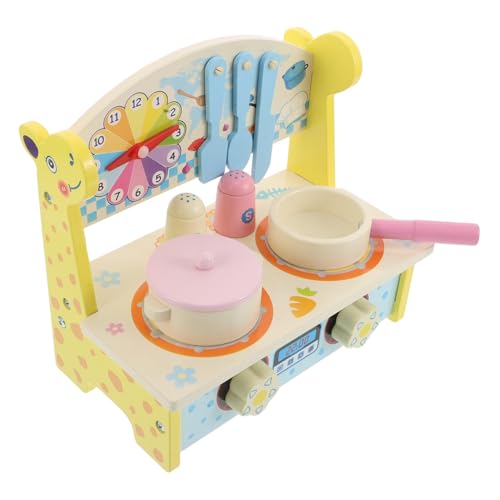 ibasenice Kreatives Holzspielzeug Set für Kleine Spielküche mit Realistischen Kochutensilien Miniatur Herd und Zubehör für Vorschulkinder Fördert Fantasievolles Rollenspiel und Kreatives ibasenice Kreatives Holzspielzeug Set für Kleine Spielküche mit Realistischen Kochutensilien Miniatur Herd und Zubehör für Vorschulkinder Fördert Fantasievolles Rollenspiel und Kreatives von ibasenice