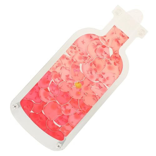ibasenice Kreatives Kinderpuzzle Driftflasche Ornament mit Niedlicher Schweinefigur Transparentes Modell für Mentale und Wohnraumdekoration Geschenk für Familien von ibasenice