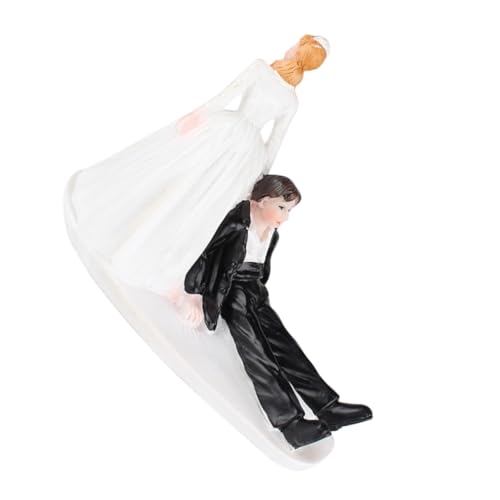 ibasenice Lustiger Hochzeitstortenaufsatz Mit Bräutigam Hochzeitsdekoration Für Kuchen Tortenornament Aus Kunstharz von ibasenice