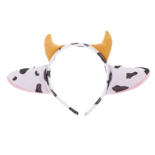 ibasenice Kühe Cartoon Stirnband Mit Ohren Und Hörnern Haarband Für Partys Aufführungen Und Kostüme Tierkopfbedeckung Für Erwachsene Und Lustiges Accessoire Für Besondere Anlässe von ibasenice