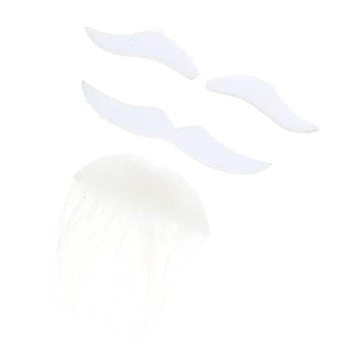 ibasenice Künstlicher Bart und Schnurrbart Atmungsaktive Stoffqualität Leichtes Tragegefühl für Halloween Party Kostümfeste und Rollenspiele Teiliges Fake Bart Augenbrauen von ibasenice