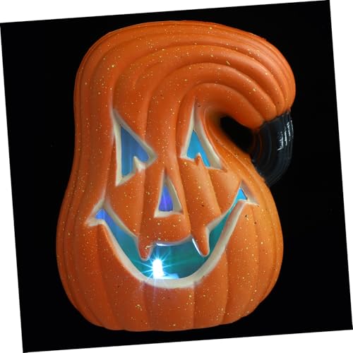 ibasenice Kürbislaterne Halloween leuchten Kürbis beleuchtete Kürbisse für draußen Kürbis-Statue LED Laterne Innenraumdekoration Herbstdeko Kürbisdekor beleuchten Kürbisse anzünden Plastik von ibasenice