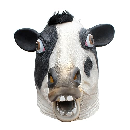 ibasenice Kuhhaube Halloween-streich-trick-stütze Halloween-vollabdeckung Horror- Halloween Masken Halloween-maske Halloween-party-maske Halloween-vollschutzmaske Black ibasenice Kuhhaube Halloween-streich-trick-stütze Halloween-vollabdeckung Horror- Halloween Masken Halloween-maske Halloween-party-maske Halloween-vollschutzmaske Black von ibasenice