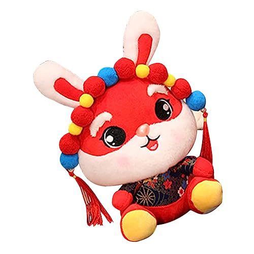 ibasenice Kuscheliger Hase Plüschspielzeug Adorable Rabbit Doll für Chinesische Neujahr als Dekoration oder von ibasenice