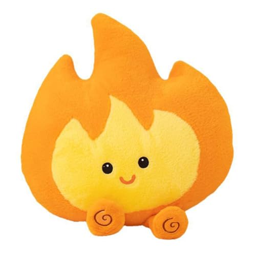 ibasenice Kuscheliges Feuer Flammen Plüschtier Weiches Kamin Dekokissen für Campingzimmer Wohnzimmer Kinderzimmer Süßes Kawaii Kissen Langlebiges Gemütliches Wohnaccessoire und von ibasenice