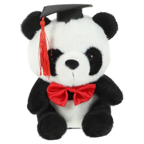 ibasenice Kuscheltier Panda Plüschfigur für Absolventen Süßes Cartoon Panda mit Fliegenband Dekoration für Feierlichkeiten und Mitgebsel zur Graduierung ibasenice Kuscheltier Panda Plüschfigur für Absolventen Süßes Cartoon Panda mit Fliegenband Dekoration für Feierlichkeiten und Mitgebsel zur Graduierung von ibasenice