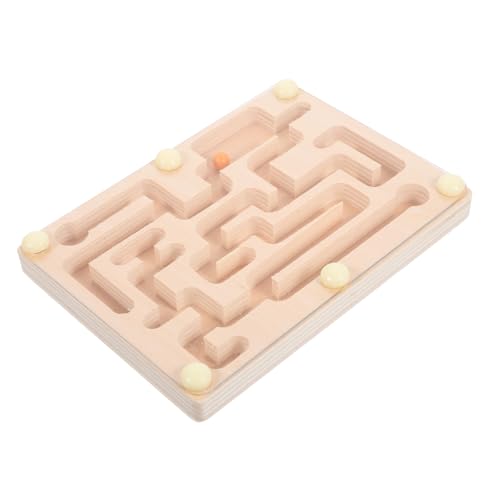 ibasenice Labyrinth-Ball-Brett Balance holzspielzeug настольная игра boardgame Educational Toys Kleinkind-Labyrinth- tragbares Gleichgewichtsspielzeug Acryl von ibasenice