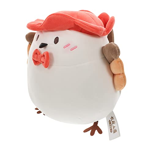 ibasenice Langschwanzpuppe Birdie Kleines Vogelbettkissen Kinderkissen Wurfkissen Lebendige Vogelpuppe Gefülltes Spatzenpuppe Gefüllte Vogelpuppe Vogelplüsch Pp Baumwolle von ibasenice
