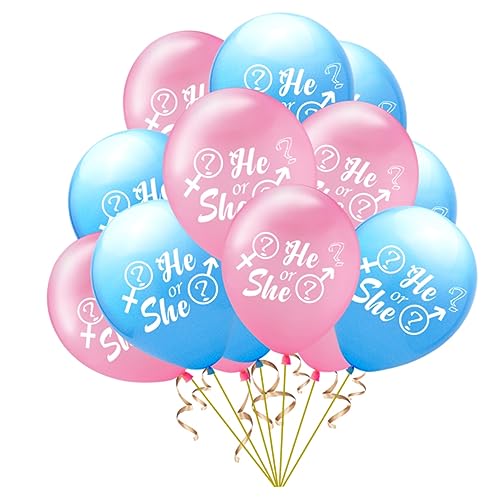 ibasenice 15-teiliges Set Ballon-set Er Oder Sie Ballons Set Mit Dekorativen Luftballons Baby Emulsion Zubehör von ibasenice