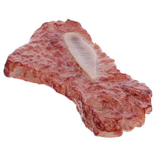 ibasenice Lebensechtes Fake-Steak Für Kinder: Realistisches Lebensmittelfleisch-requisit Für Küchenfotografie, Kinder, Rollenspiel, Puppenhaus-zubehör, Pädagogisches Spielzeug von ibasenice