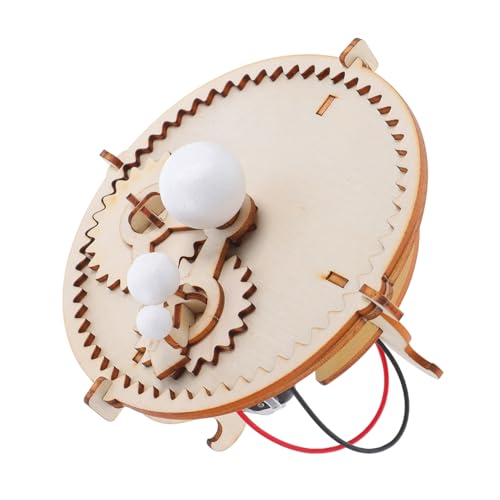 ibasenice Lehrmittel Für Naturwissenschaftliche Experimente Bauen Orbitalwissenschaftliche Ausbildung Solarsystem Projekt Physikspielzeug Für Mondmodell Hölzern Beige von ibasenice