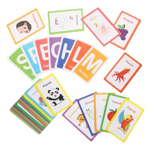 ibasenice Lernkarten Alphabet für Kleinkinder Buntes Tragbares Flash Cards Lernspielzeug Altersgerechte Schwierigkeitsstufen für Kindergarten Lernspiele und Frühe Bildung ibasenice Lernkarten Alphabet für Kleinkinder Buntes Tragbares Flash Cards Lernspielzeug Altersgerechte Schwierigkeitsstufen für Kindergarten Lernspiele und Frühe Bildung von ibasenice