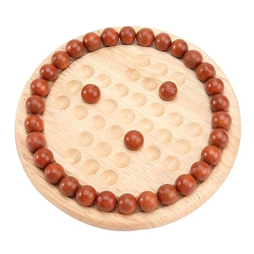 ibasenice Lernspielzeug aus Holz eins Brettspiel Anbindung Einzel Erwachsene klassisches Lernspielzeug intellektuelles Schachbrett Dual Dual Brettspiele aus Holz Handschach hölzern von ibasenice