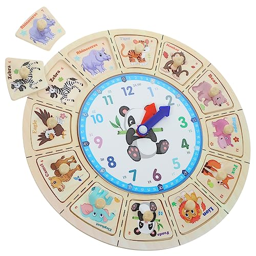 ibasenice Lernuhr Für Tragbare Uhr Für Sagende Zeitlehruhr Uhrlernen Für Uhr Für, Die Lernen, Die Uhrzeit Zu Lesen Kognitive Uhr Uhrenrätsel Für Kleinkinder Holz ibasenice Lernuhr Für Tragbare Uhr Für Sagende Zeitlehruhr Uhrlernen Für Uhr Für, Die Lernen, Die Uhrzeit Zu Lesen Kognitive Uhr Uhrenrätsel Für Kleinkinder Holz von ibasenice