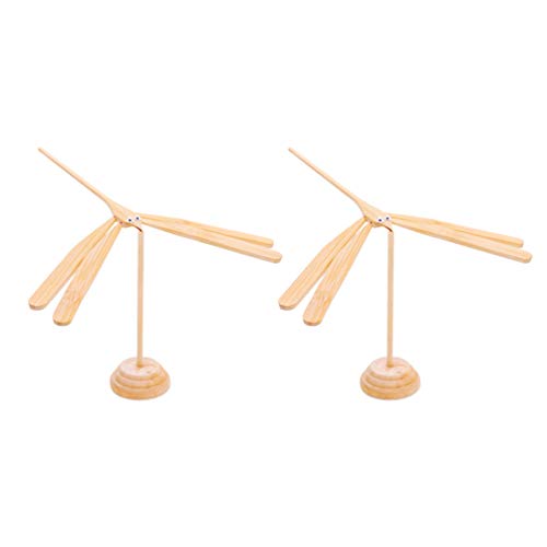 ibasenice Libelle Balance Spielzeug – DIY Libelle Spielzeug/Balance Libelle Lernspielzeug Holzsockel/Lernspielzeug Für Kinder Home Office (2) Balance Tisch Spielzeug Spielzeug Bambus von ibasenice