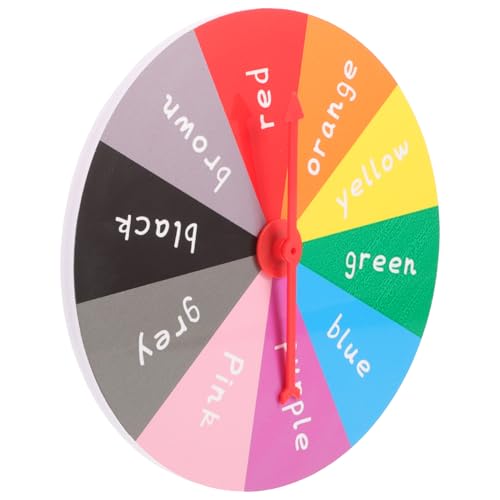 ibasenice -Plattenspieler -Spiel Rad-Spiel-Requisite Stapelspielzeug Rad Spielrad Spinnrad Farbkreis Für Preise Großes Rad Einarmiger Drehscheibe PVC von ibasenice