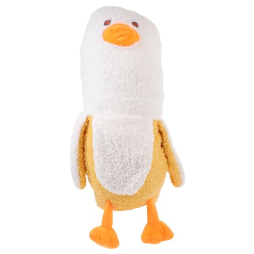 ibasenice Lustige Bananenfreund-entenpuppe Gefülltes Bananenkissen Bananenschmuck Kleine Banane Bananenpuppe Sofa -Dekoration Simulationstierspielzeug Kuscheltier Plüsch von ibasenice