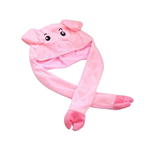 ibasenice Schweinehut Mit Ohren Plüschtier Bewegliche Ohren Partygeschenk Für Jungen Und Mädchen Erwachsene von ibasenice