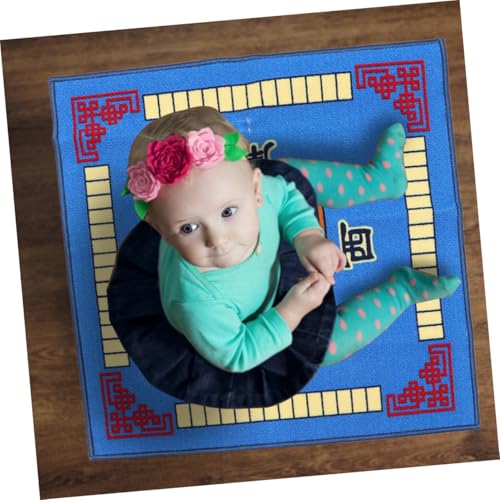 ibasenice Mahjong Tischmatte Quadratisch rutschfest mit Latexboden Geräuschdämpfend Polyester Tischdecke Spielmatte für Mahjong Poker Domino Brettspiele Blau ibasenice Mahjong Tischmatte Quadratisch rutschfest mit Latexboden Geräuschdämpfend Polyester Tischdecke Spielmatte für Mahjong Poker Domino Brettspiele Blau von ibasenice