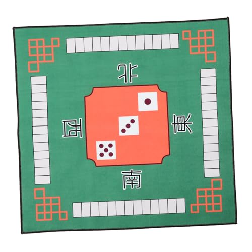 ibasenice Mahjong-tischdecke Kartentisch Domino-spielmatte Tischabdeckung Für Kartenspiele Poker Mahjong-tischplatte Spiel Spiele Mahjong-tischdecke Mit Regeln Mahjong-tischmatte Green Gummi von ibasenice