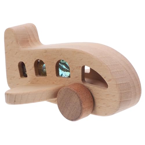 ibasenice Marmorhobel Flugzeugmodell Holzflugzeug-Desktop-Ornament Holzspielzeug Flugzeuge für Kinder -Spielzeuge Spielzeug für Babys Flugzeugspielzeug für 2 jährige Junge von ibasenice