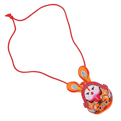 ibasenice Hängendes Maskottchen-Spielzeug Ausgestopfte Hasenpuppe Chinesisches Jahresdekor Entzückendes Hasen-Ornament Für Jungen Und Mädchen von ibasenice