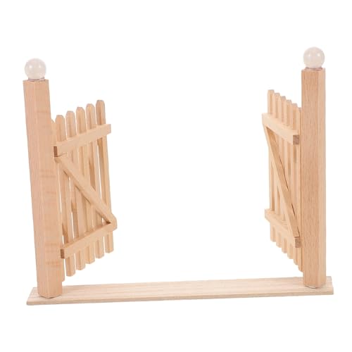 ibasenice Maßstab Doppelt Öffnendes Holz Gartentor Realistische Miniatur Gartentor Tür für Puppenhaus Außenbereich DIY Bastelset für Garten und Straßenszenen ibasenice Maßstab Doppelt Öffnendes Holz Gartentor Realistische Miniatur Gartentor Tür für Puppenhaus Außenbereich DIY Bastelset für Garten und Straßenszenen von ibasenice