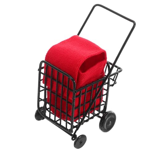 ibasenice Maßstab Schwarzer Metall Mini Supermarkt Trolley mit Rädern Robustes Puppenhaus Zubehör für Sammler Passgenau für Puppenhaus Küche und Wohnzimmer ibasenice Maßstab Schwarzer Metall Mini Supermarkt Trolley mit Rädern Robustes Puppenhaus Zubehör für Sammler Passgenau für Puppenhaus Küche und Wohnzimmer von ibasenice