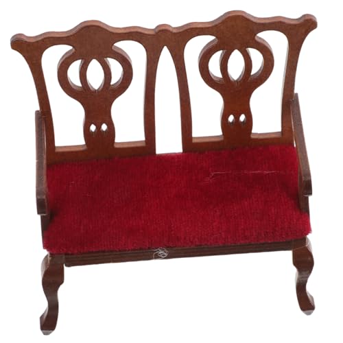 ibasenice Maßstab Vintage Sessel für Puppenhaus Wohnzimmer Miniaturmöbel im Europäischen Design für Kreative Dekoration und Sammlerzubehör von ibasenice